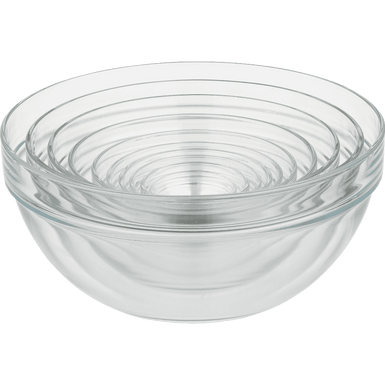 10 Piece 2.25 10.25 Inches Glass Nesting Bowl Set